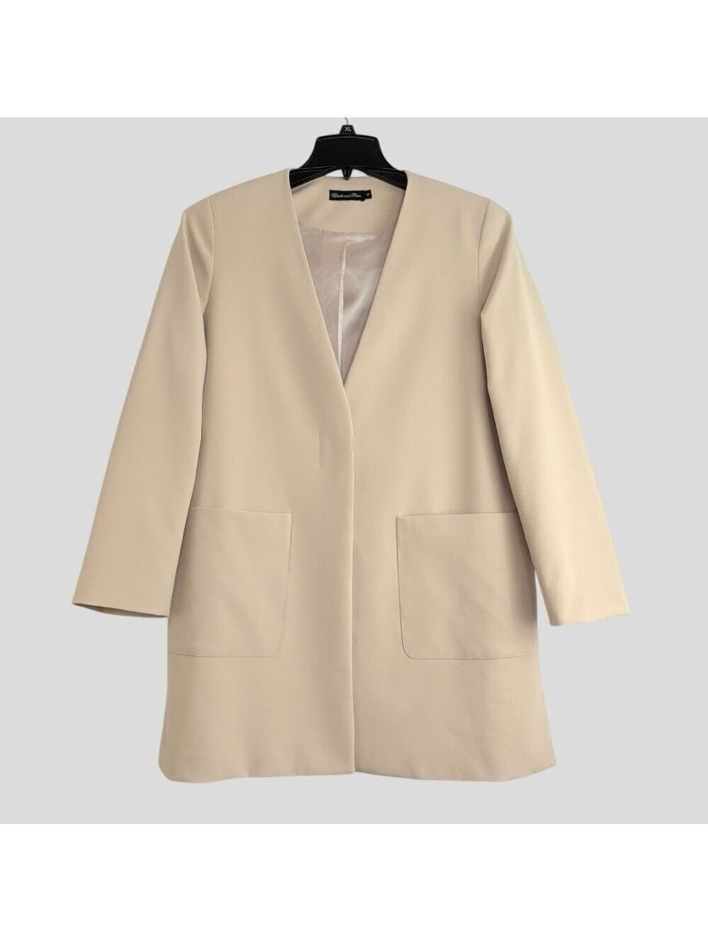 Estelle and Finn NY Women’s Size 10 Beige Blazer Quiet Luxury Scandi Minimalist - Picture 2 of 14
